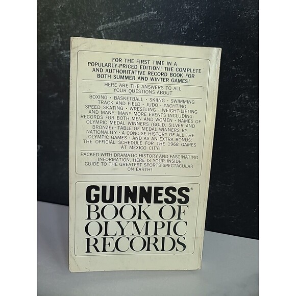 Guinness Book Of Olympic Records By Norris And Ross McWhirter Paperback - Picture 9 of 10